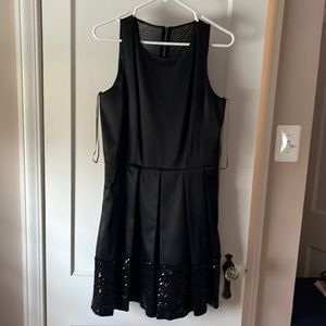 Black sequin Taylor dress